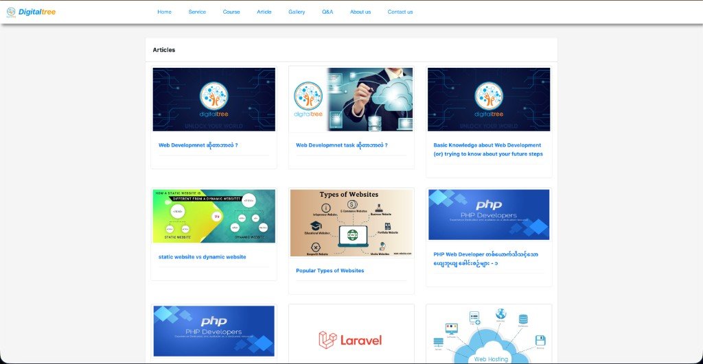 Digital Tree Myanmar — Web & mobile development agency